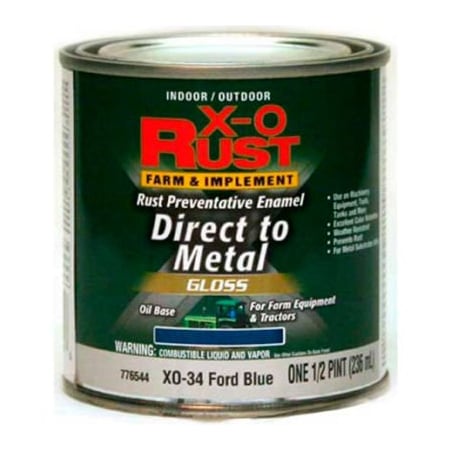 General Paint Interior/Exterior Paint, Gloss, Royal Blue, 1/2 pt 776544